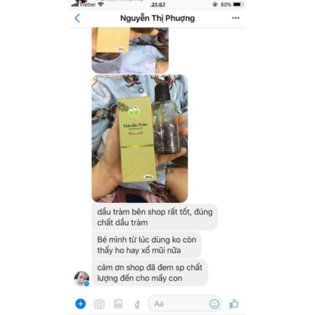 Tinh Dầu Tràm Hoa Nén Nguyên Chất MaMa,Dầu Tràm 100% Thiên Nhiên An Toàn Cho Bé