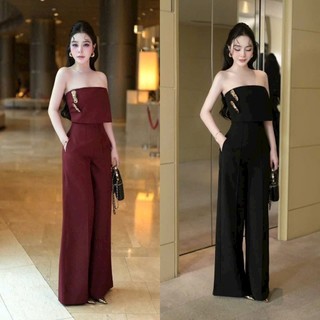 Jumpsuit cup ngực ống suông cup ngực kèm tag mm 2025a