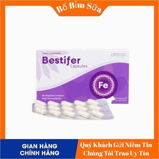 [ Chính Hãng ] Sắt  Viên Bestifer Hỗ Trợ Cải Thiện Thiếu Sắt Do Hấp Thu Hàng Nhập Khẩu Châu Âu Hộp 30 Viên