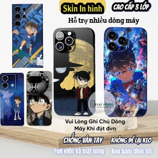 Miếng dán skin mặt lưng Conan full viền cho điện thoại S25 Ultra S24 Ultra S23 S22 Ultra Fold 3 4 5 Flip3 Fold 4