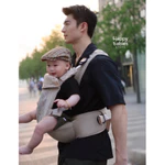 Địu khí hình chữ Y cho trẻ em giảm áp lực, thoáng khí dùng 4 mùa chính hãng Bebebus / Y Free+ Baby Hip Seat Carrier — ảnh 5