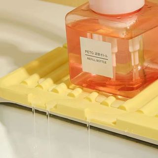 Thảm lót bồn rửa chén silicone 100%, tấm lót bồn rửa bát dày, gắn vòi nước bồn rửa thoát nước chống thấm, chống ố - TH