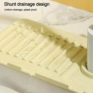 Thảm lót bồn rửa chén silicone 100%, tấm lót bồn rửa bát dày, gắn vòi nước bồn rửa thoát nước chống thấm, chống ố - TH