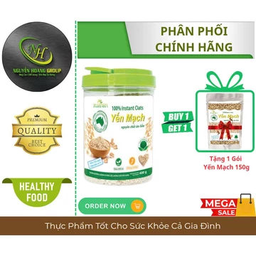 COMBO 2 HỘP - Yến Mạch Nguyên Chất Ăn Liền XUÂN AN 400g (Tặng 2 Gói Yến Mạch 150g )