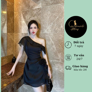 Váy trễ vai đính hoa Eva hamichi