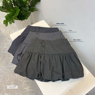 Chân váy ngắn dáng bí 𝐁𝐥𝐮𝐬𝐡𝐲 𝐒𝐤𝐢𝐫𝐭 nhienhienvintage NCV00023