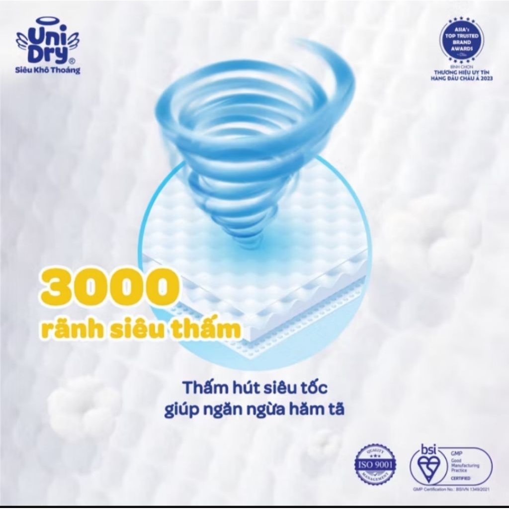 Tã dán Uni Dry XL62 cho bé từ 12 đến 17kg