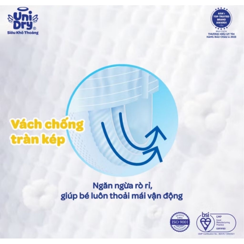 Tã dán Uni Dry XL62 cho bé từ 12 đến 17kg