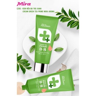 KEM NỀN TRÀ XANH MIRA AROMA , ĐA NĂNG CHỐNG NẮNG 45PA C295