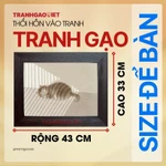 Tranh Gạo Màu Bé Mèo Dưới Ánh Nắng | Tranh Treo Tường - Tranh Thủ Công - Tranh Gạo Động Vật - Kích thước 33x43cm — ảnh 6