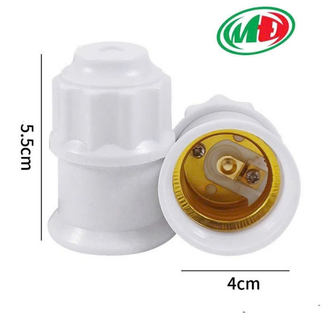 Đui đèn xoáy E27 TREO THẲNG chống cháy, chịu nhiệt cao 220V 6A - Đui đèn, chui đèn E27