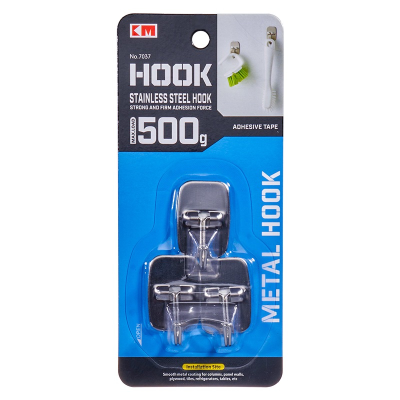 MÓC DÁN SIÊU DÍNH INOX TREO ĐỒ NHẬT BẢN – NHỎ GỌN, TIỆN LỢI  7037