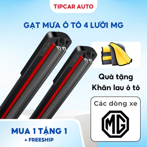 Gạt Mưa Ô Tô 4 Lưỡi MG 5 ZS HS RX5 G50 Khung Xương Mềm Silicon Chuẩn Size Chính Hãng Dễ Dàng Lắp Đặt