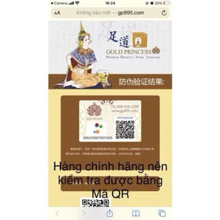 Combo 3 gói Miếng dán bàn chân chính hãng Gold Princess Thái Lan (gói 10 miếng)