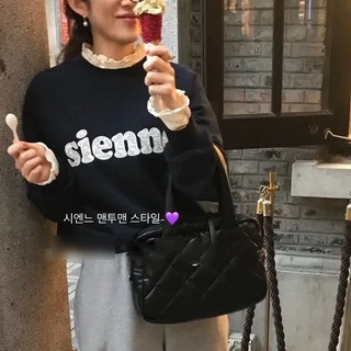Hàn Quốc Đại học Sienne T Vòng cổ Mỹ Vintage thêu ren ren đặt đầu mà không có fleece top lỏng lẻo cô gái