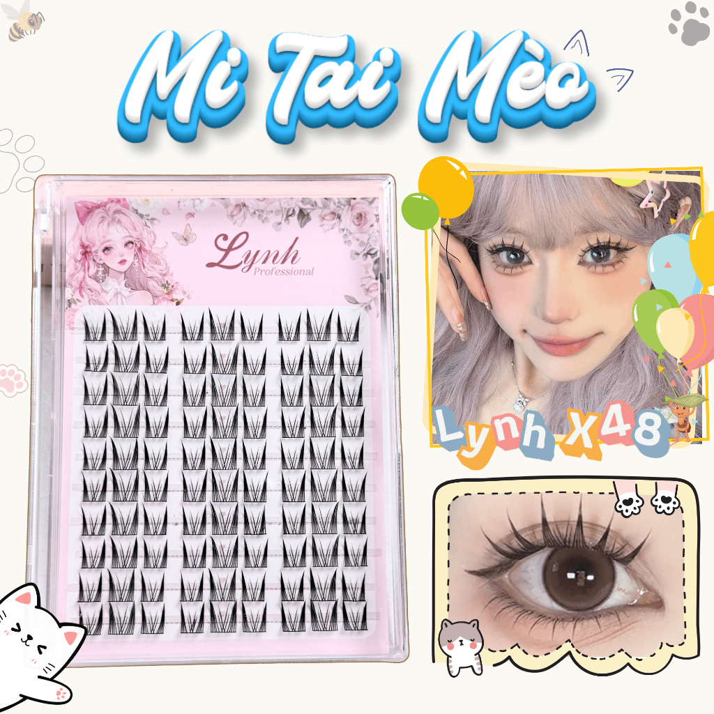 Mi Tai Mèo Lynh X48 Phong cách Búp bê Mắt ướt Quyến rũ Thu hút mọi ánh nhìn