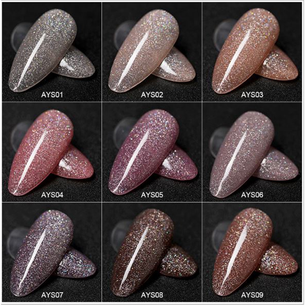 Sơn gel AS GIẢ BỘT MỚI AYS 9 chai đỏ nhọn 15ml siêu HOT