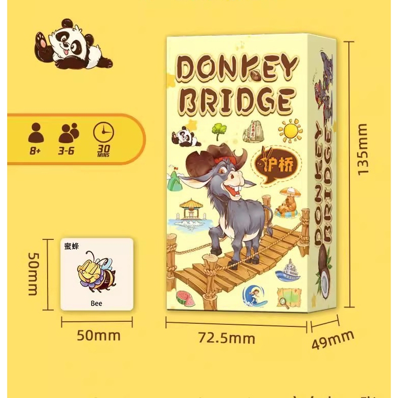 Boardgame Donkey Bridge phiên bản song ngữ Anh-Trung 7272