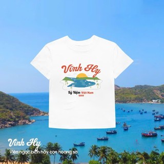 Áo thun địa danh, Vĩnh Hy from oversize và babytee, chất thun cotton 100% thoáng mát thấm hút