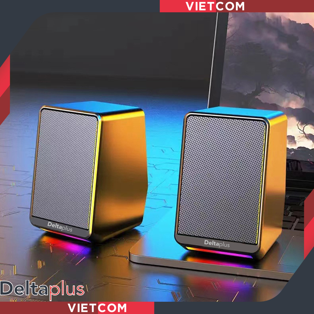Loa Máy Tính 2.0 Deltaplus TS38 | RGB - Bộ sản phẩm gồm 2 loa | Shopee ...