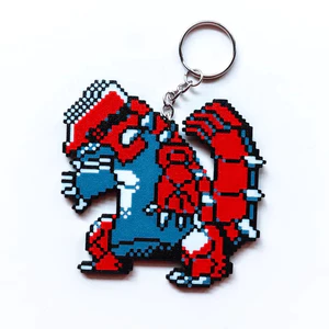 Móc Khóa Pokemon Groudon Phong Cách Pixel Art in 3D