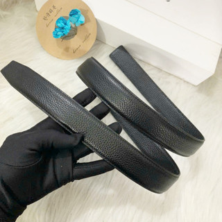 Dây lưng nam da bò 3,2cm dùng cho khoá bấm lỗ tặng đinh đục lỗ