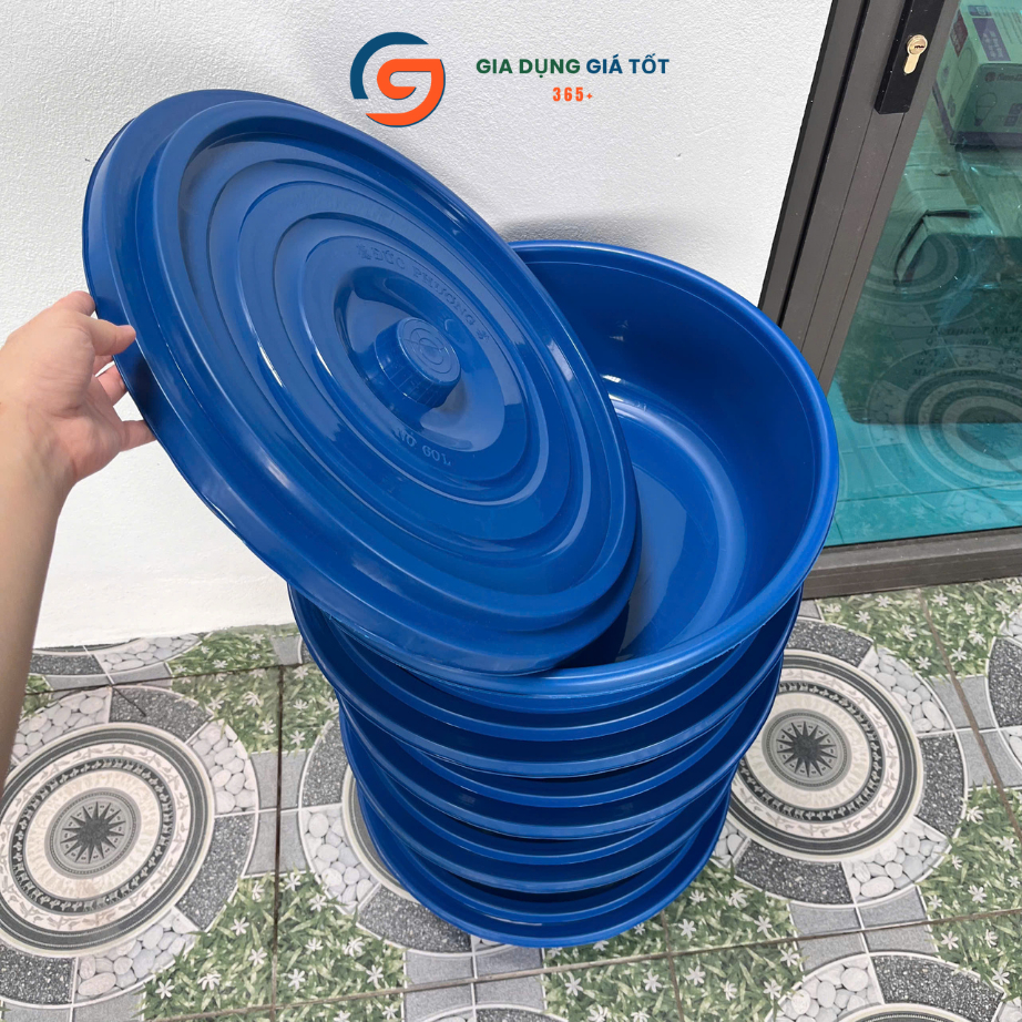 [Combo 5] chậu nhựa tròn nuôi đuông dừa - chậu nuôi trùn quế, gà vịt, cá, chăn nuôi gia súc gia cầm