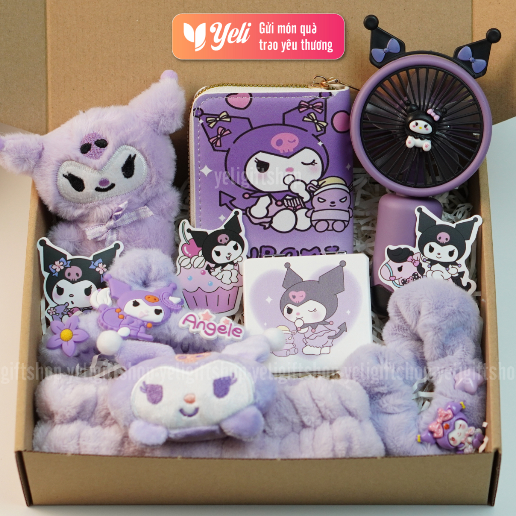 Quà tặng gấu dâu LOTSO, CAPYBARA, HELLO KITTY kèm phụ kiện, Combo sét hộp quà tặng bạn nữ ngày sinh nhật Yeli Shop