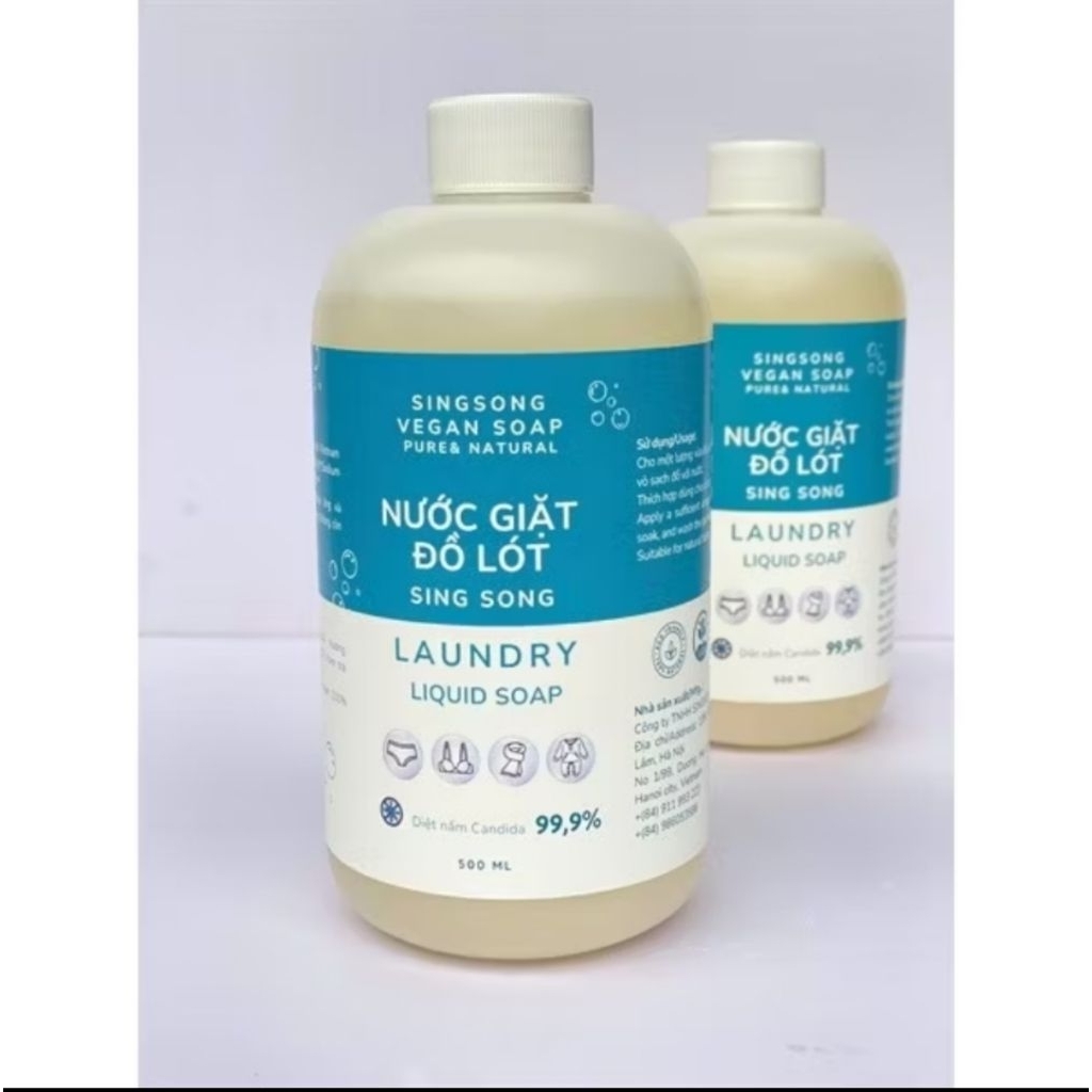 Nước giặt đồ lót Singsong - 500ml - Làm sạch vi khuẩn và nấm Candida