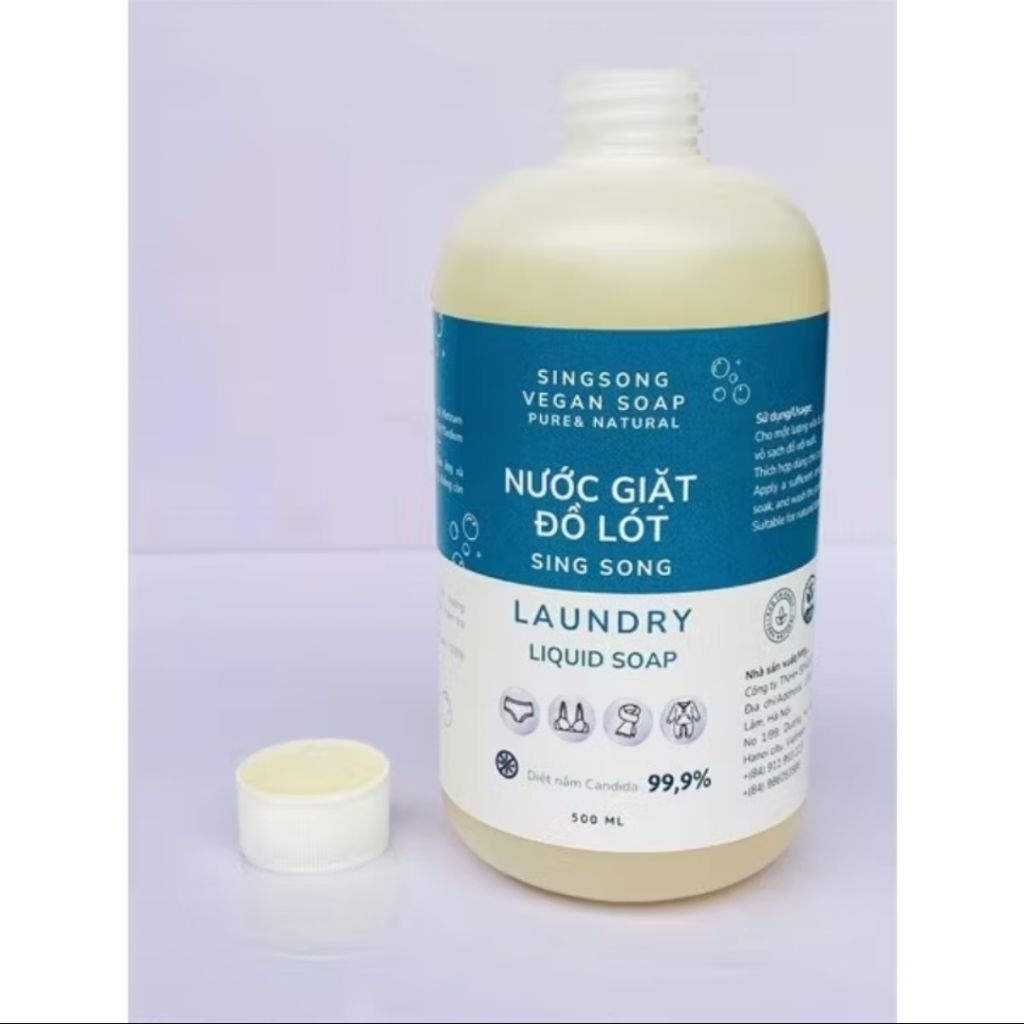 Nước giặt đồ lót Singsong - 500ml - Làm sạch vi khuẩn và nấm Candida