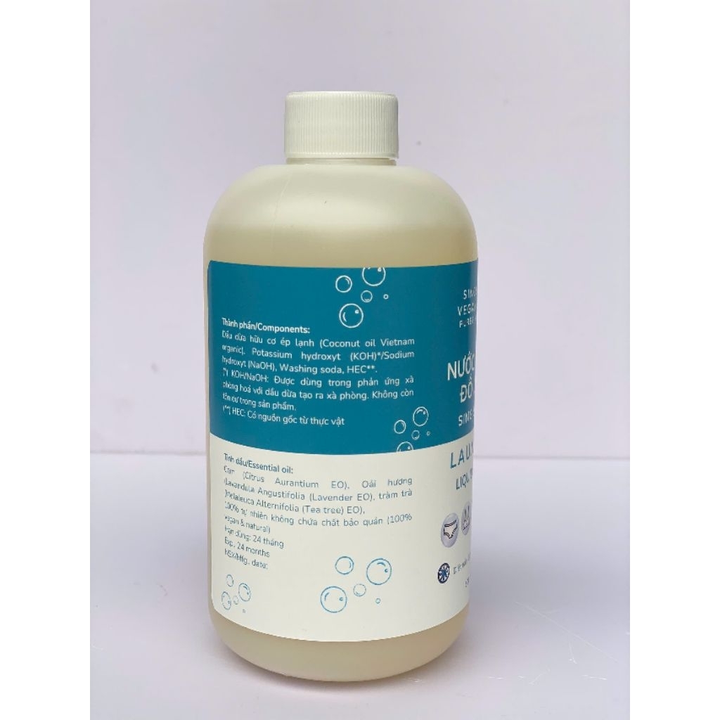 Nước giặt đồ lót Singsong - 500ml - Làm sạch vi khuẩn và nấm Candida