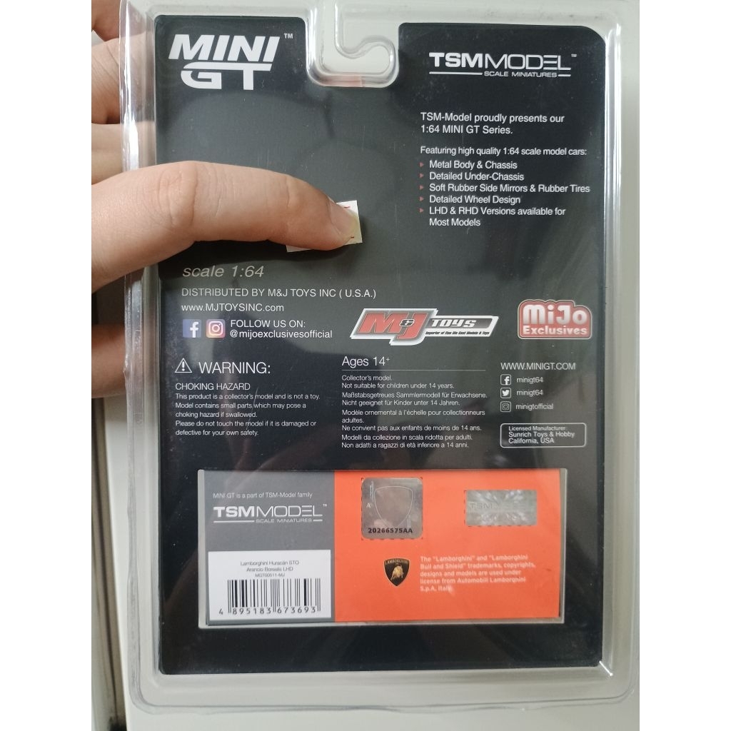 XE MÔ HÌNH LAMBORGHINI HURACAN STO orange