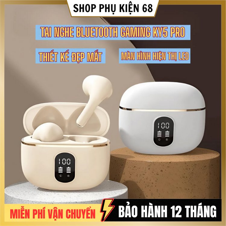 Tai Nghe bluetooth KY5 PRO / KY8 / X55 / KY9 M10 5 Màu Trong Suốt Với ...