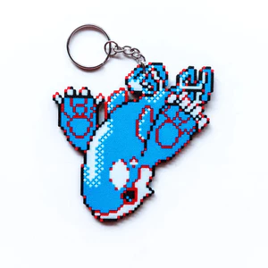 Móc Khóa Pokemon Kyogre Phong Cách Pixel Art in 3D