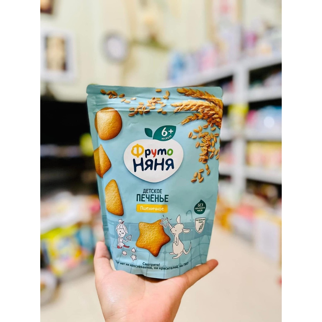 Bánh ăn dặm Fruto Nga cho bé từ 6 tháng 120g, vị ngũ cốc và yến mạch cực ngon