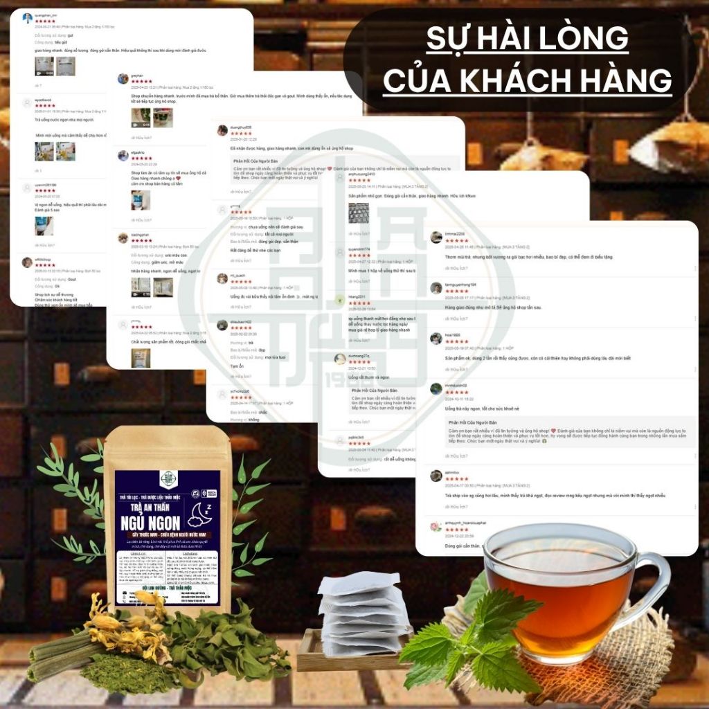 Trà An Thần Ngủ Ngon - Bội Lan Đường - Suy Nhược Thần Kinh, Mất Ngủ, Stress, Mệt Mỏi - Bịch 50 Lọc