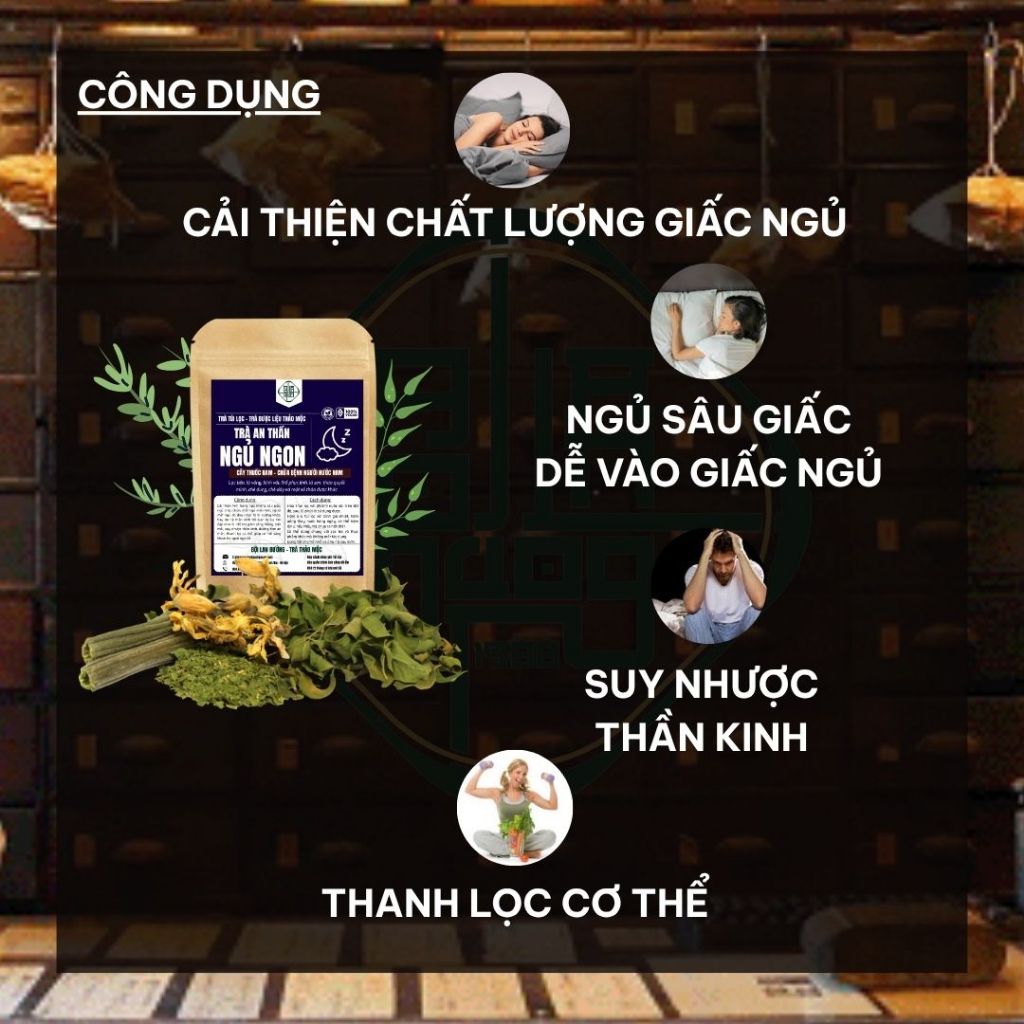 Trà An Thần Ngủ Ngon - Bội Lan Đường - Suy Nhược Thần Kinh, Mất Ngủ, Stress, Mệt Mỏi - Bịch 50 Lọc