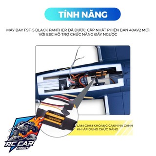 Máy bay phản lực điều khiển từ xa Freewing F9F-5 Panther cửa xả 64mm có đảo chiều lực đẩy