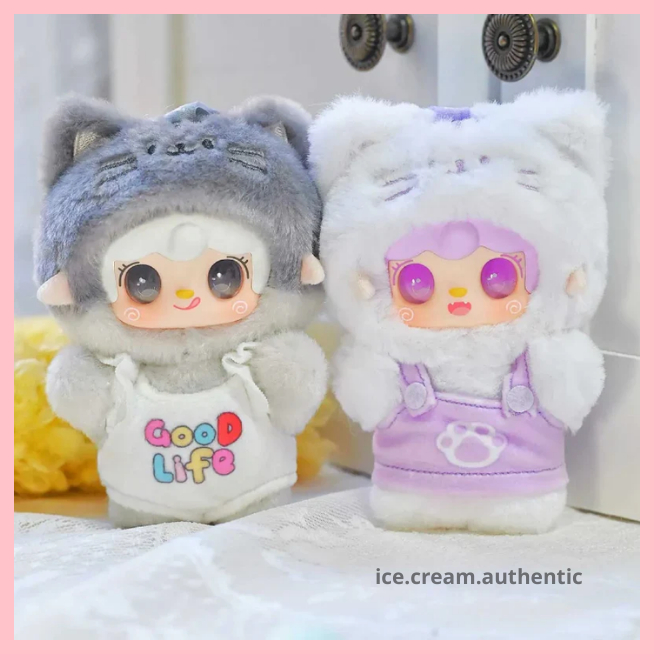 [Hỏa tốc] Fullset 6 box Yooki V12 Meow Meow Summer Party Series Plush Blind Box Chính hãng