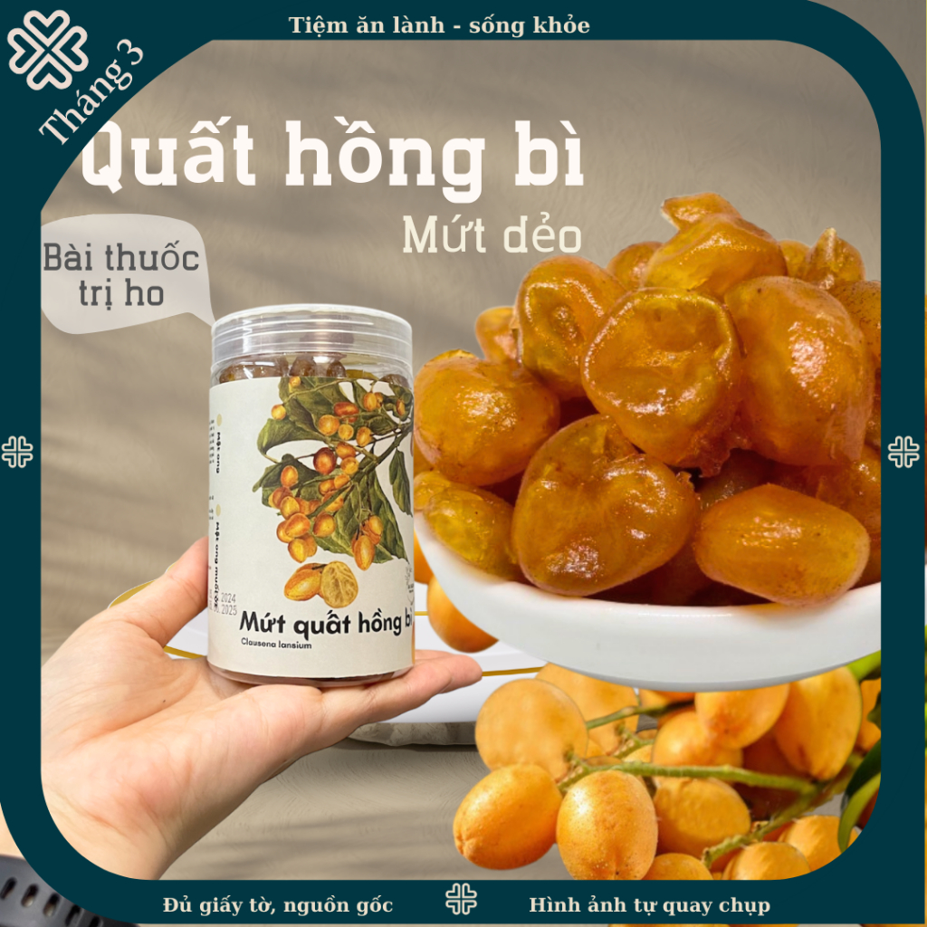 Mứt quất hồng bì mật ong - quất hồng bì tốt cho tiêu hóa, cổ họng