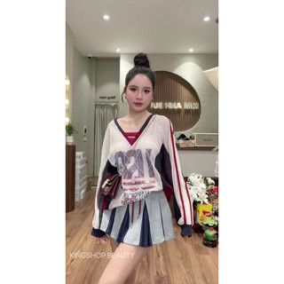 •𝙆𝙞𝙣𝙜𝙨𝙝𝙤𝙥𝙗𝙚𝙖𝙪𝙩𝙮•Áo Lưới Pha Màu VIP USA Mix Váy Ly QCL1
