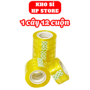 1 cây băng keo 12 cuộn siêu to siêu chắc không đứt quãng dùng để gói hoa bản 1cm giá rẻ