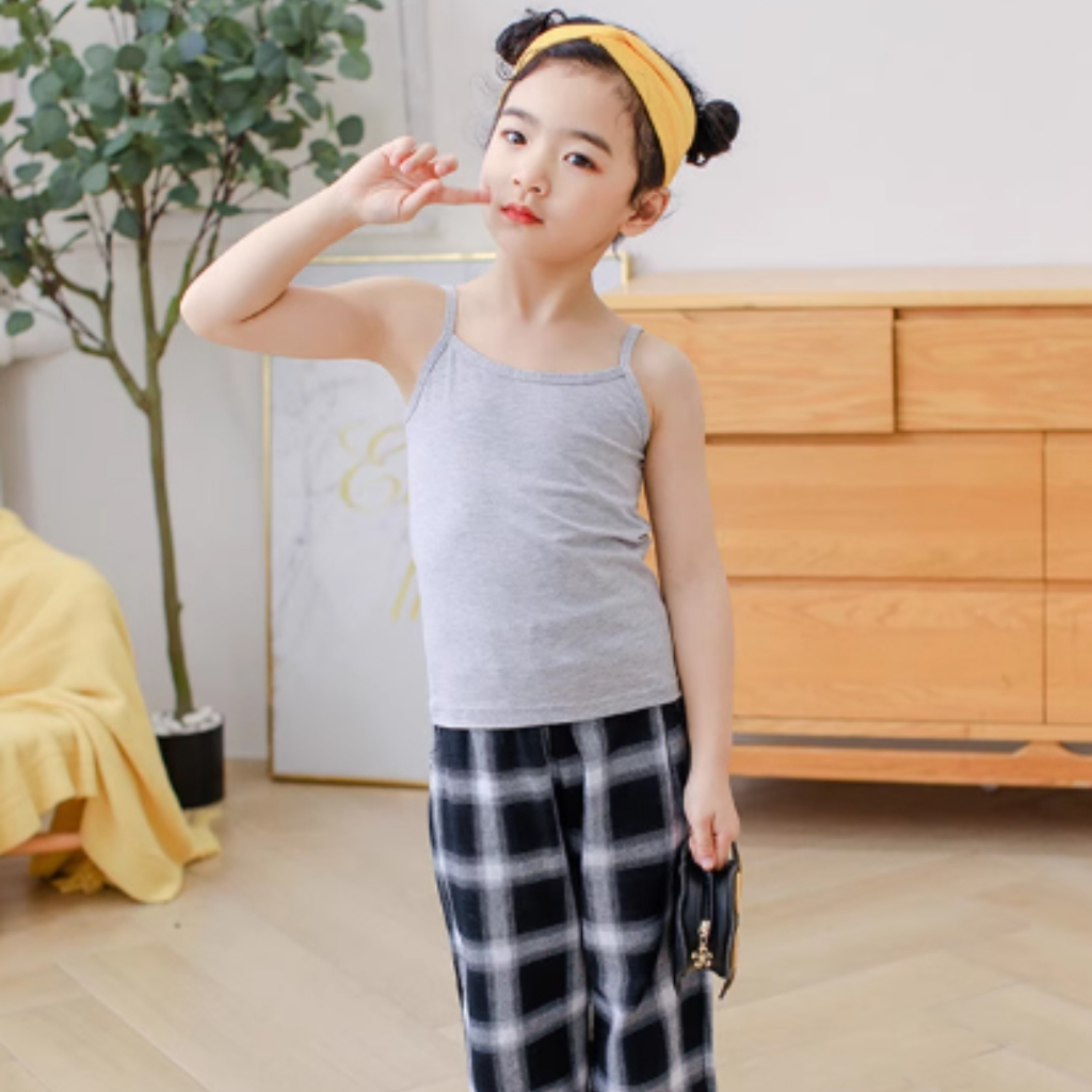 [Deal Shock] Áo Lót Bé Gái Học Sinh - Áo Lá 2 Dây Bé Gái Cotton Mềm Mịn Thoáng Mát ZANABRA B027