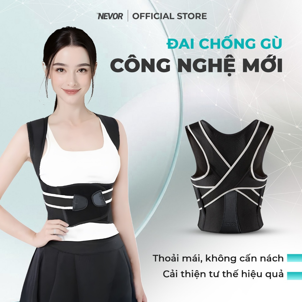 Đai Chống Gù Công Nghệ Nevor DCG05 Điều Chỉnh Tư Thế Cột Sống, Thoải ...