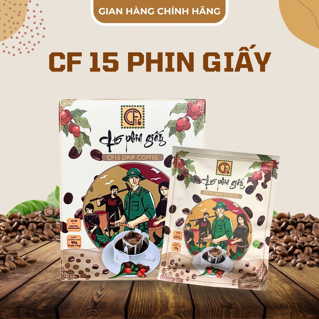 CÀ PHÊ 15 PHIN GIẤY - Đột phá trong trải nghiệm cà phê hiện đại, thành phần 100% cà phê Robusta