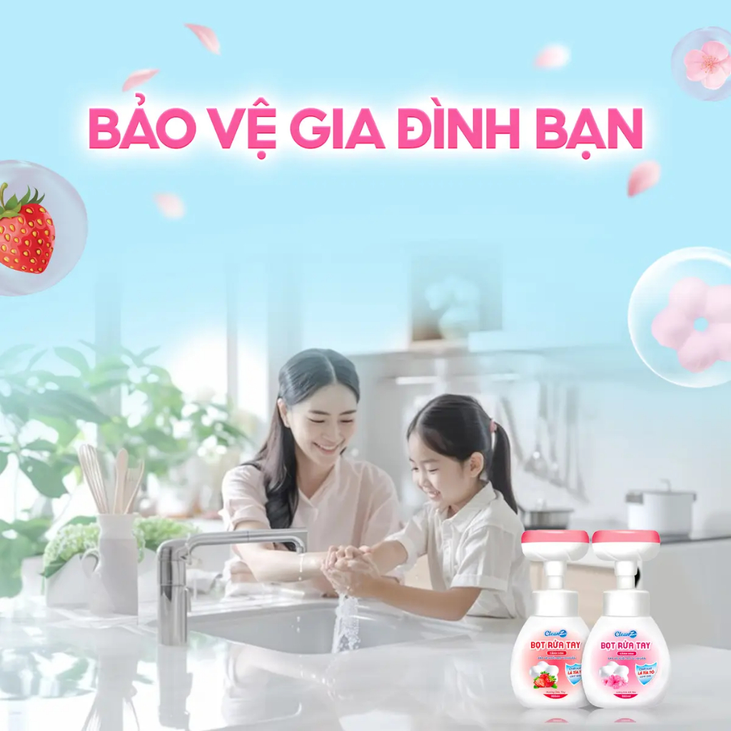 Bọt rửa tay hình cánh hoa CleanZ chiết xuất lá tía tô kháng khuẩn, lành tính, dưỡng ẩm cho da tay