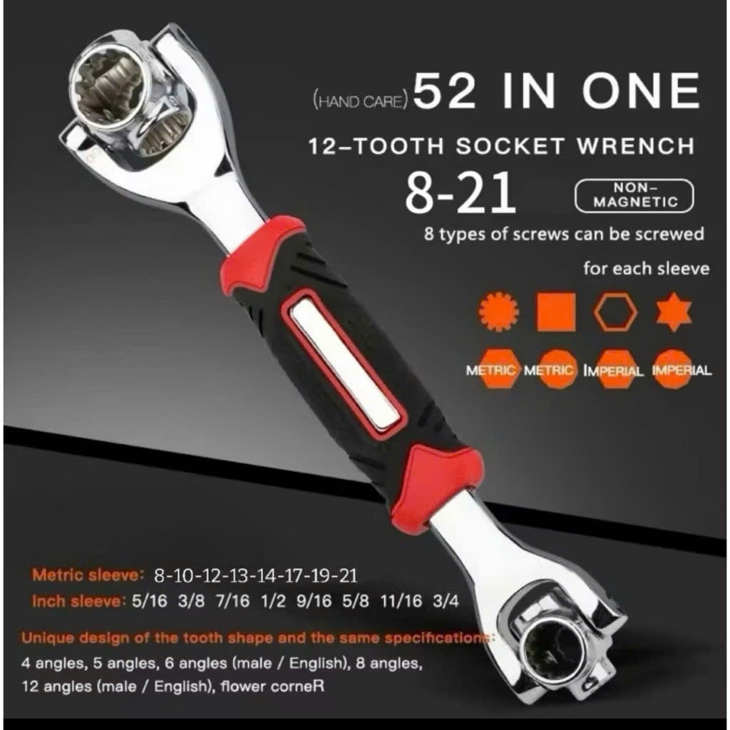 Cờ Lê 8 Đầu Xoay 360 Độ Đa Năng 48 Trong 1 Dụng Cụ Sửa Chữa Gia Đình Xe Máy Ô Tô