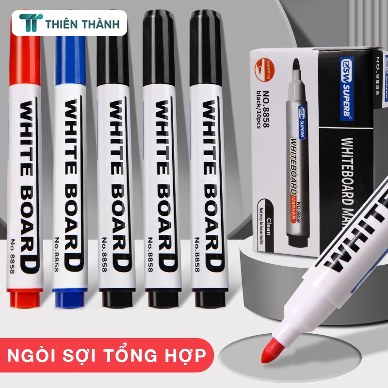 Bút Lông Viết Bảng Trắng – Bút Dạ Viết Bảng Mực Ra Đều, Dễ Viết Dễ Xóa, Không Lem