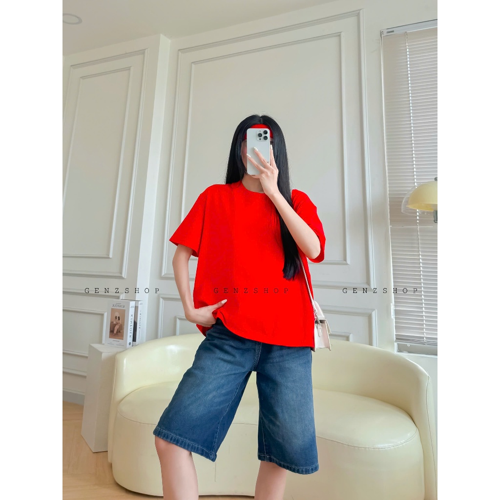 [GENZSHOP] Áo Thun Boxy Trơn PREMIUM COTTON 2C  250GSM BST25