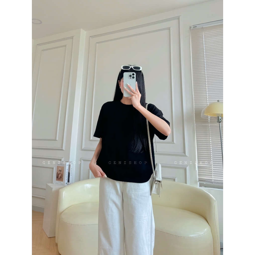 [GENZSHOP] Áo Thun Boxy Trơn PREMIUM COTTON 2C  250GSM BST25
